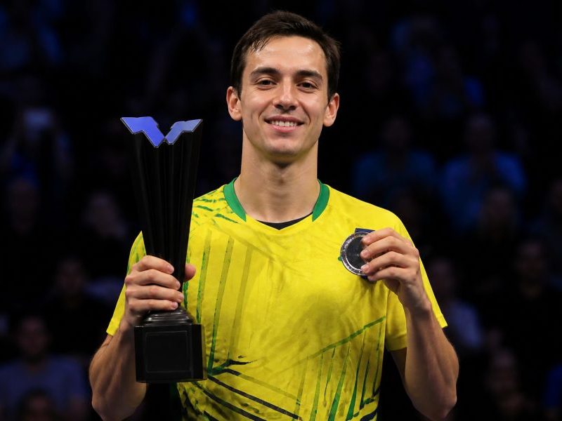 Hugo Calderano conquista título no WTT Star Contender e é vice nas duplas mistas