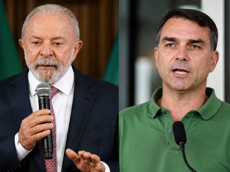 Lula e Flávio Bolsonaro empatados: 47% a 44% em nova pesquisa