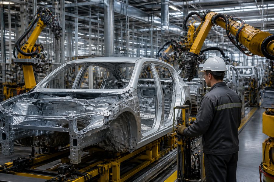 Indústria brasileira registra leve alta de 0,2% em julho após quedas